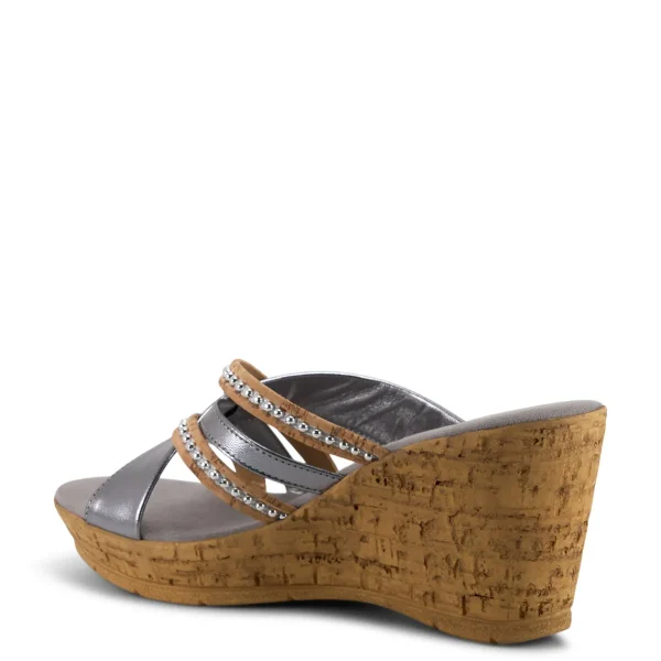 Onex Shoes Elaine / Pewter | Wedges