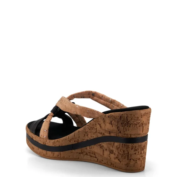 Onex Shoes Simona / Cork Black Combo | Wedges